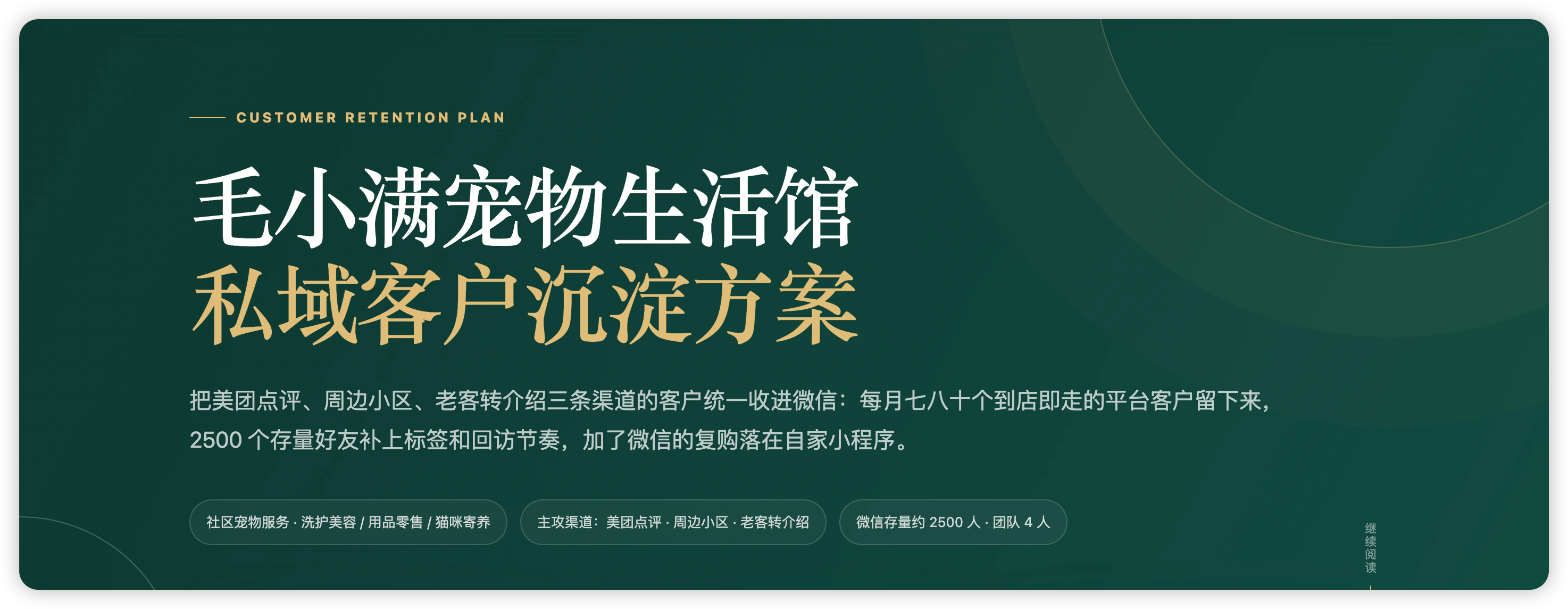 客户沉淀方案示例效果预览